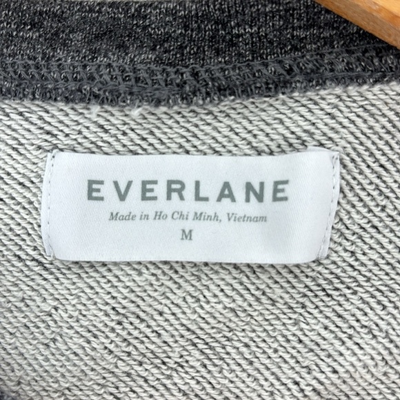 Everlane Short Sleeve Vintage Terry Pullover Sweatshirt Size Medium in Gray - Picture 4 of 7